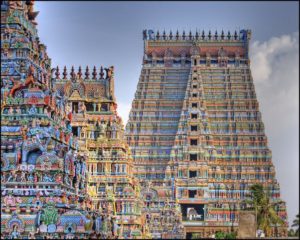 South and north indian temple