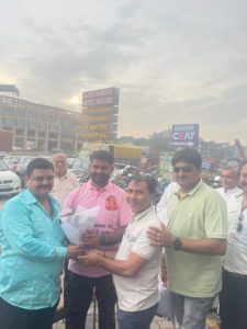 Teacher sameer dattani Junagadh to lalbaugcha raja mumbai by walking