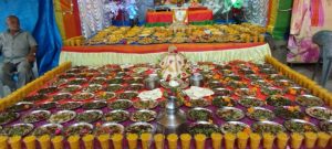 Una gujarat ganesh pandal annkut darshan