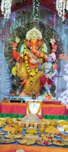 Una gujarat ganesh pandal annkut darshan