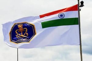 Indian Navy INS Vikrant New Navy Flag Shivaji History
