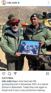 PM modi diwali celebration with kargil army amazing incident
